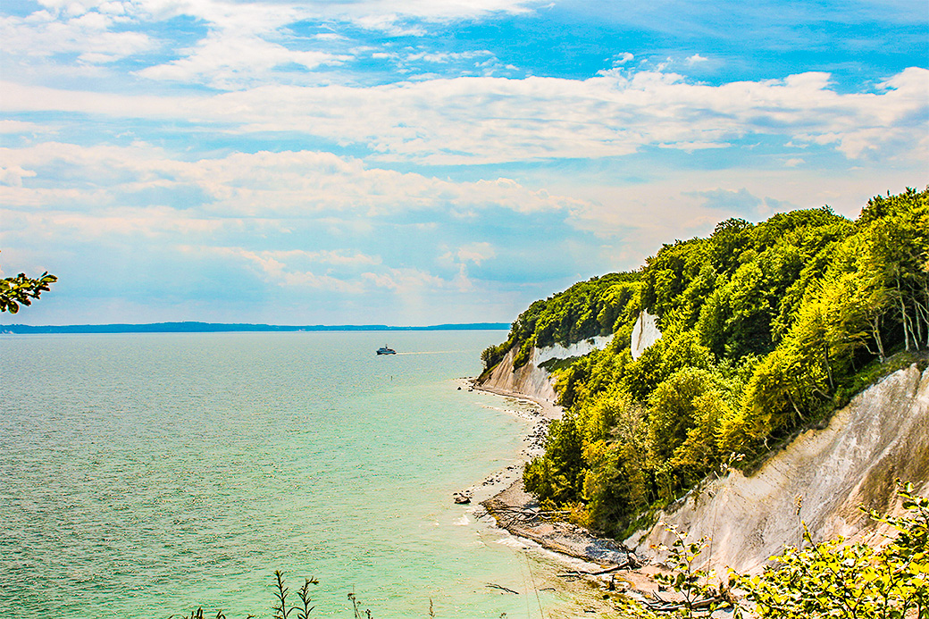 Blick von der EMA-Sicht auf die Küste