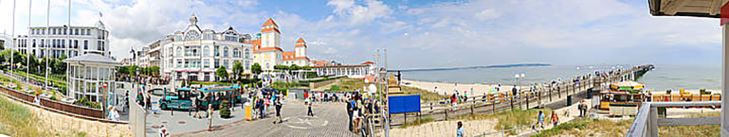 Vorschau Panorama Binz Seebrücke mit Seebrücken-Vorplatz