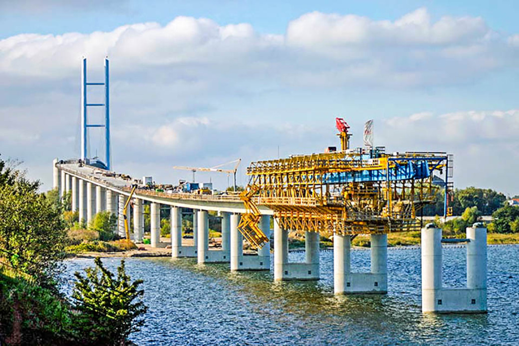 Bau Rügenbrücke